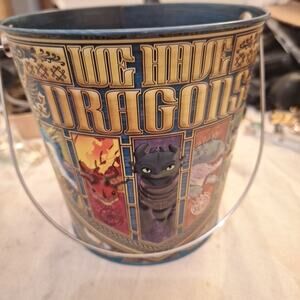 New Regal Edward's How to Train Your Dragon Movie Popcorn Tin Bucket